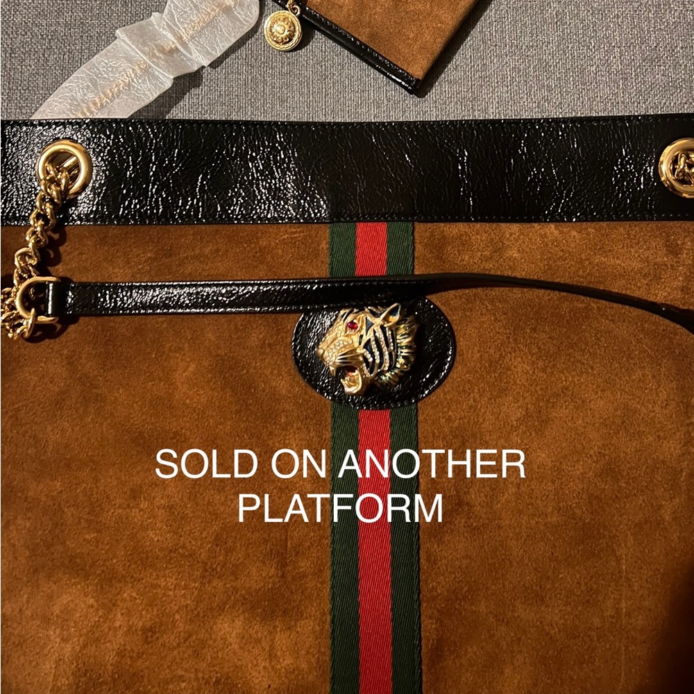Gucci Suede Rajah Large Tote. Gently used, Only worn couple of times.